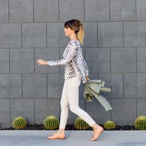 JOIE-PURINE Snow Leopard Silk Blouse